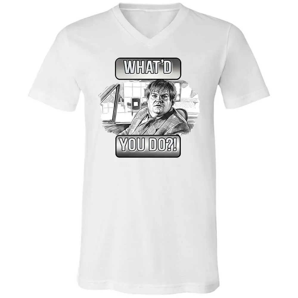 Unisex V-Neck T-Shirt - ACU6N5M1 - White - 16