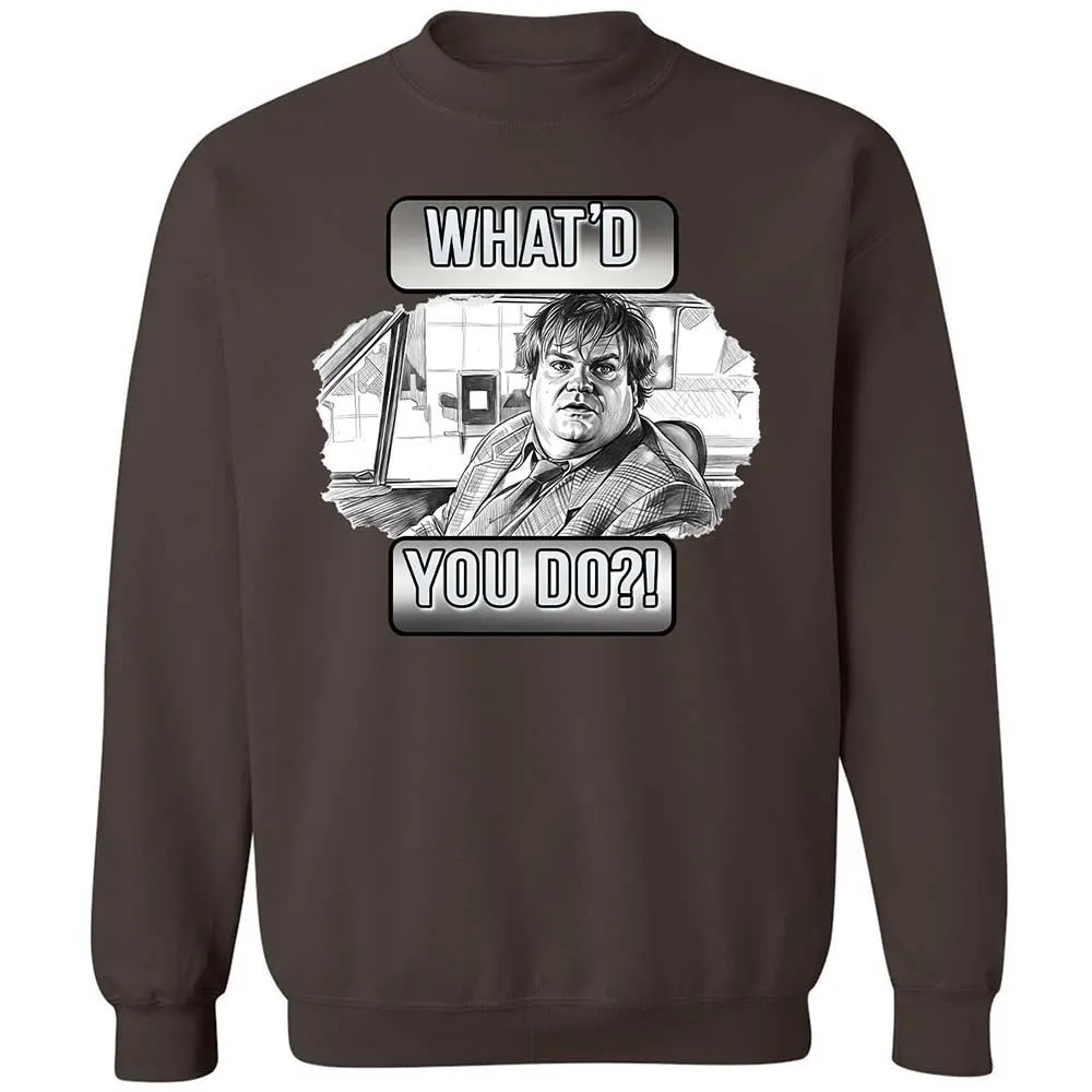 Classic Unisex Sweatshirt - TR5HG98U - Dark Chocolate - 4