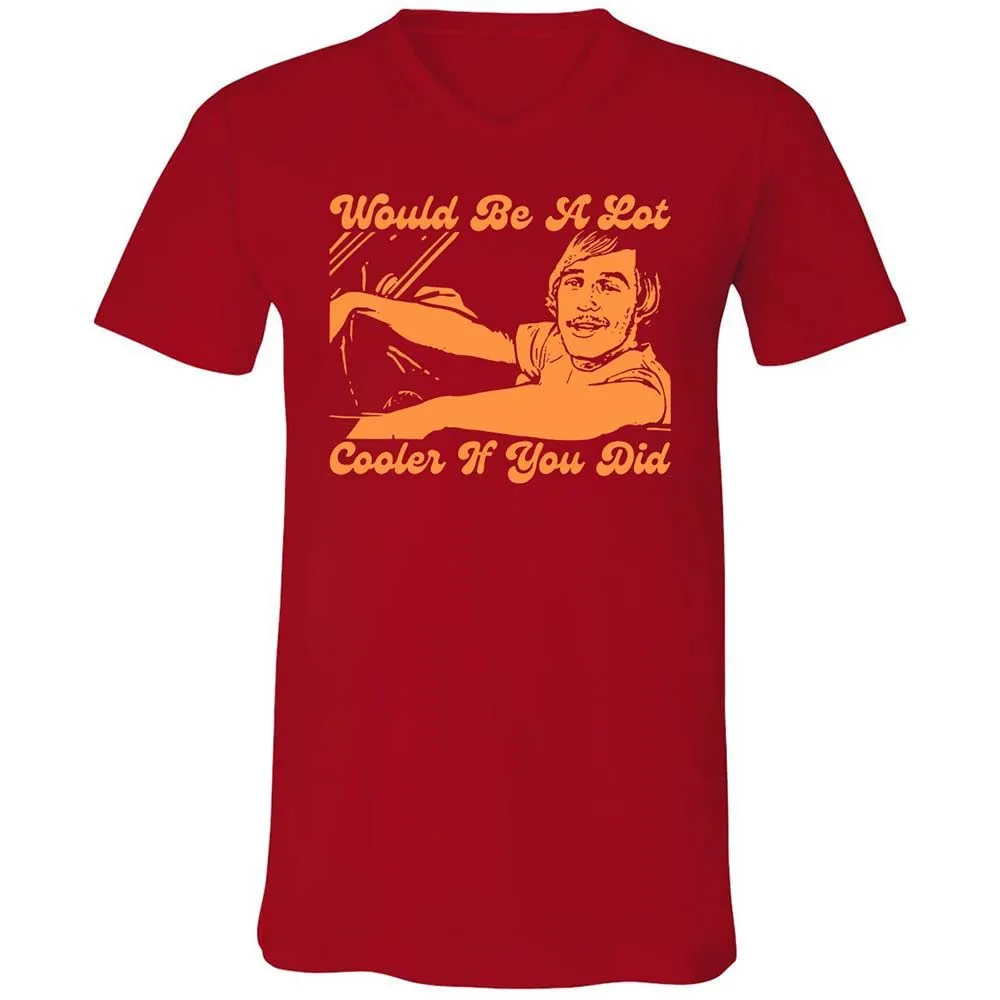 Unisex V-Neck T-Shirt - 6KQKNVX3 - Red - 6