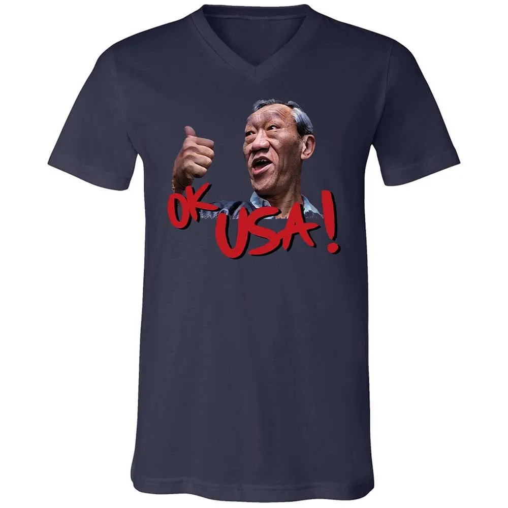 Unisex V-Neck T-Shirt - 9HQ15ZQ8 - Navy - 2