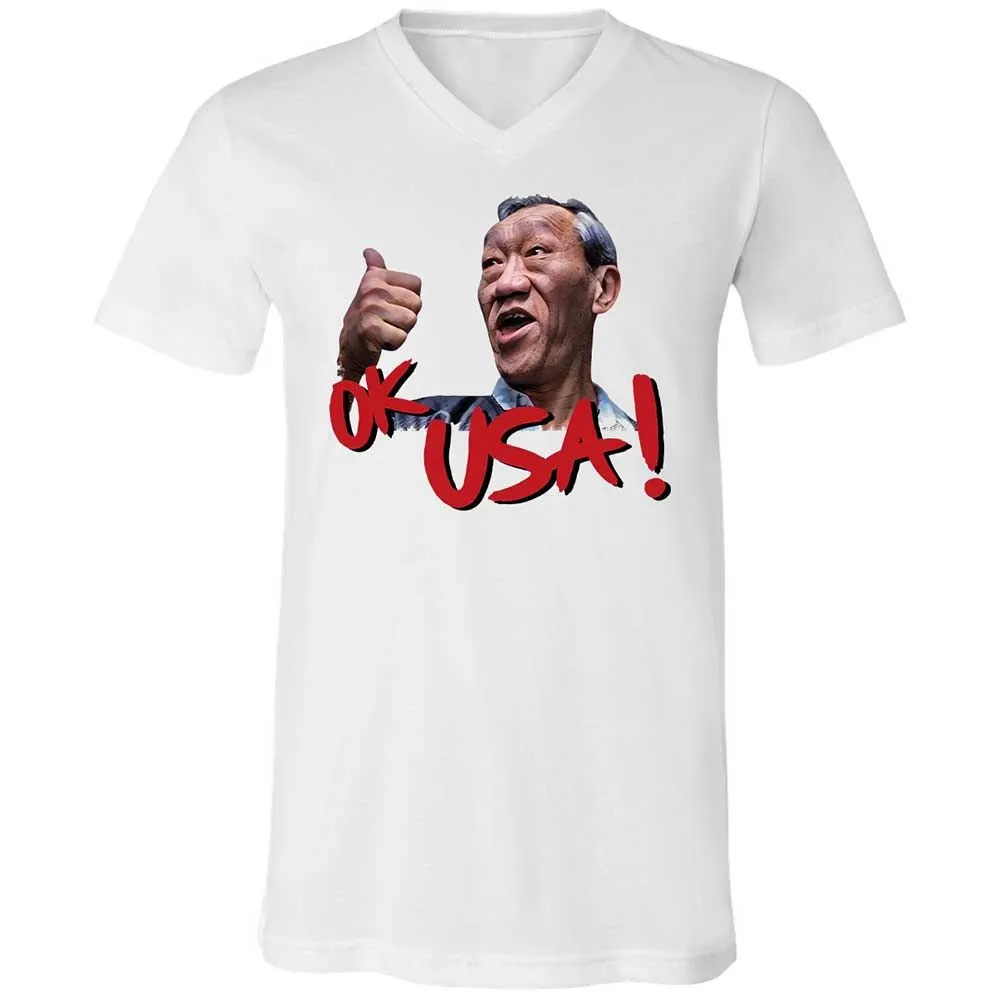 Unisex V-Neck T-Shirt - 9HQ15ZQ8 - White - 16