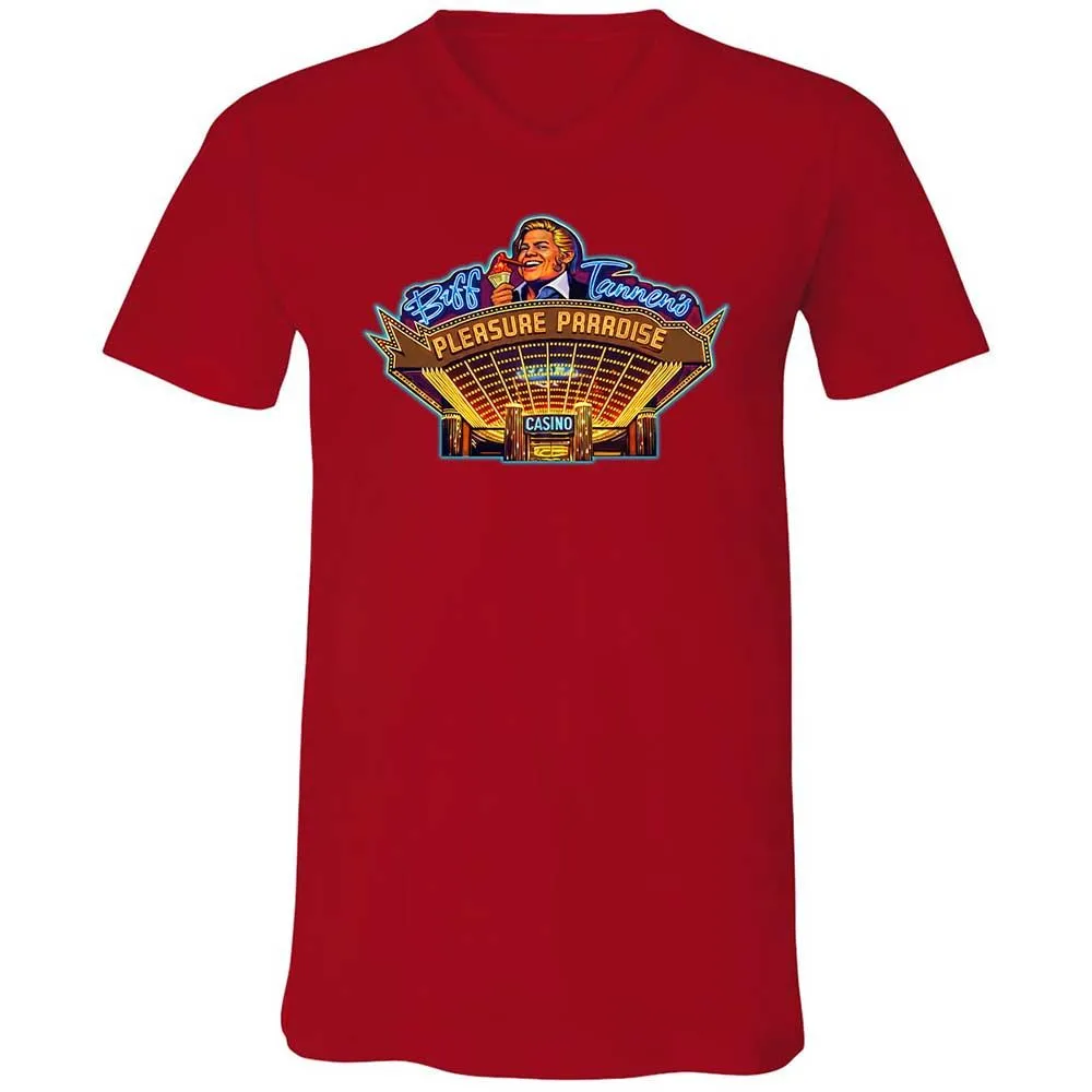 Unisex V-Neck T-Shirt - 4ABQP2TD - Red - 6