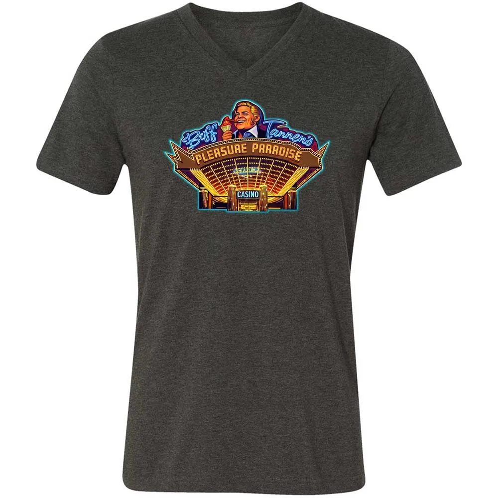 Unisex V-Neck T-Shirt - 4ABQP2TD - Dark Grey Heather - 9