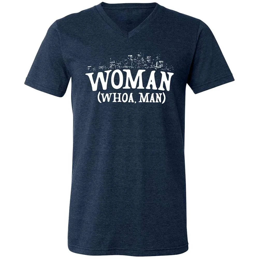 Woman - Whoa, Man - Heather Navy - 3