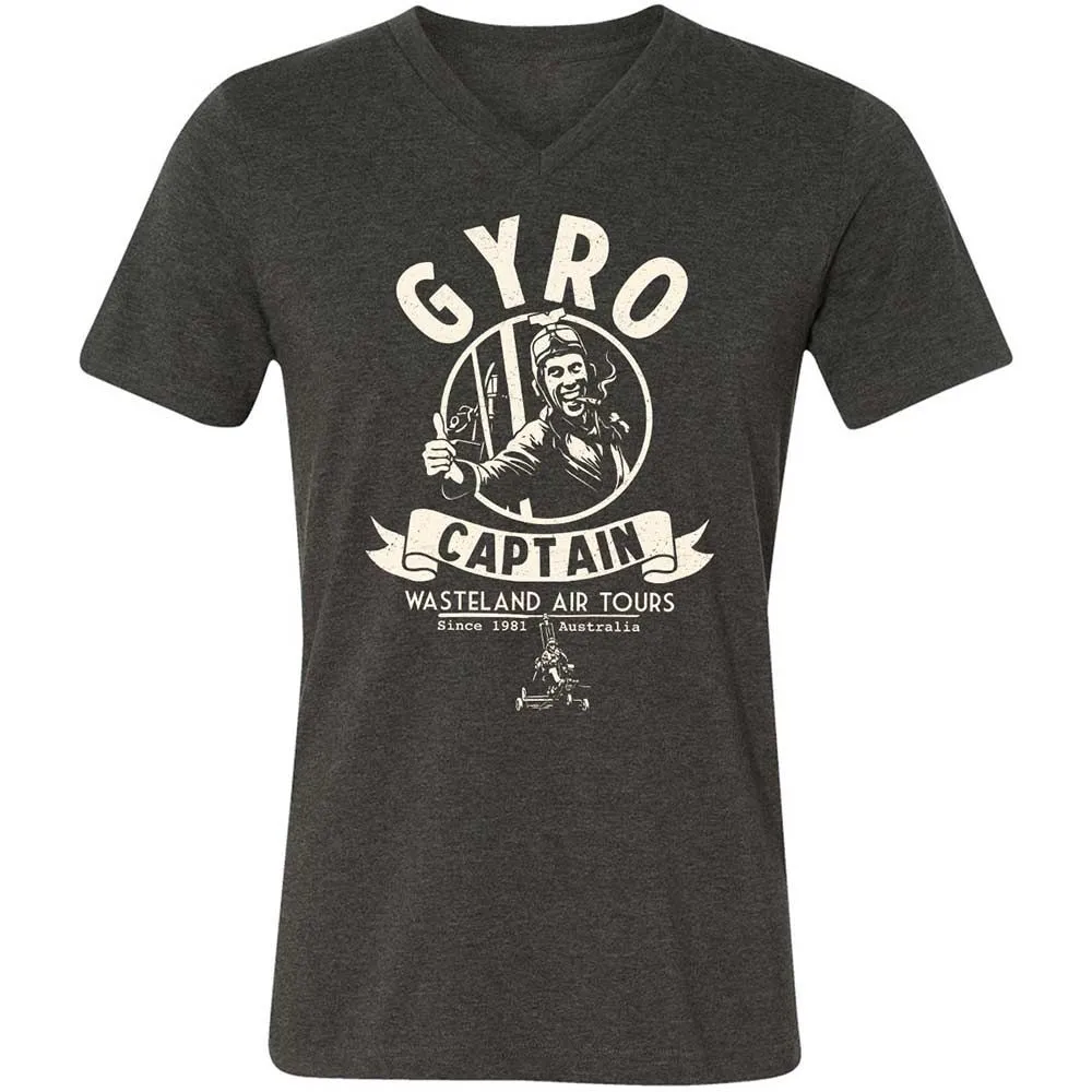 Unisex V-Neck T-Shirt - 7HT5Z46G - Dark Grey Heather - 9