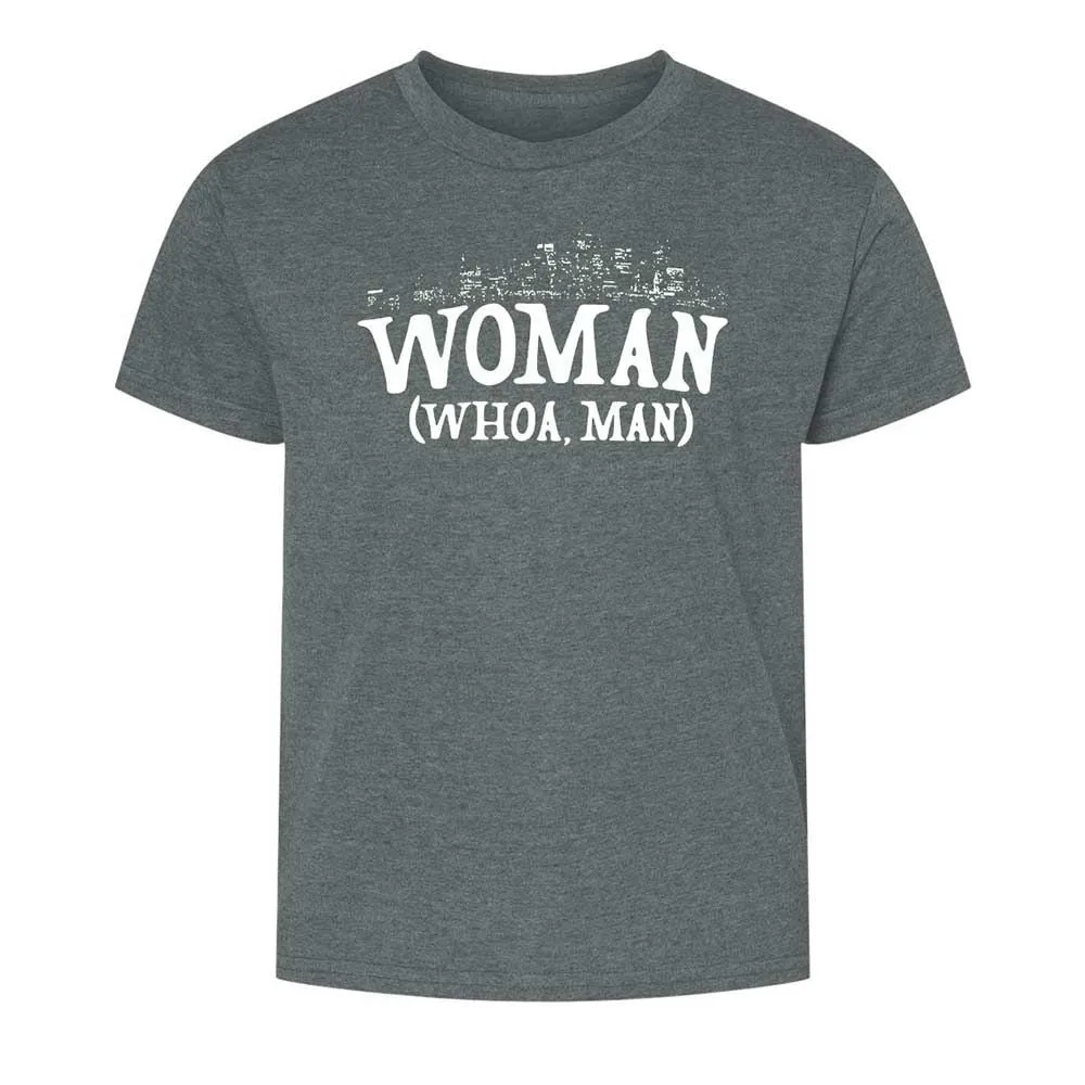 Woman - Whoa, Man - Dark Heather - 10
