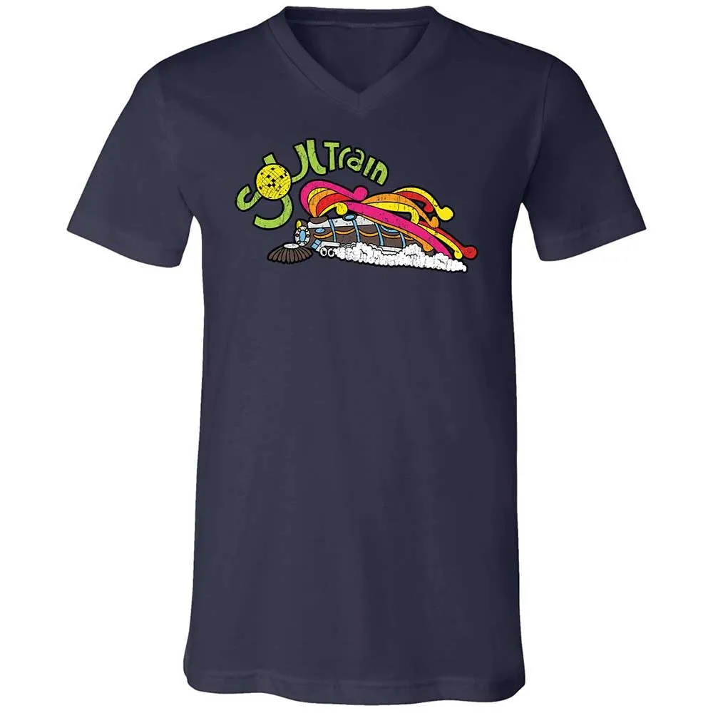 Unisex V-Neck T-Shirt - X5GFR4KM - Navy - 2