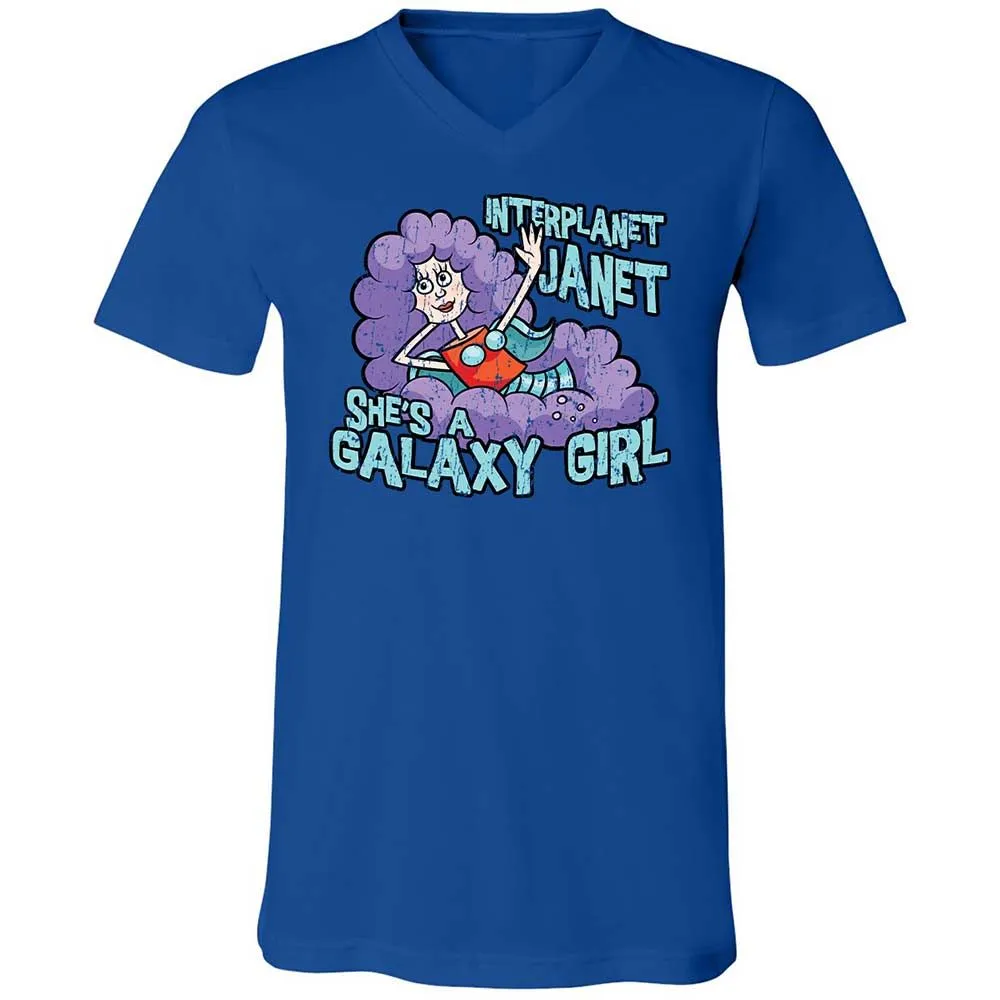 Unisex V-Neck T-Shirt - T5T3RW7Y - True Royal - 4