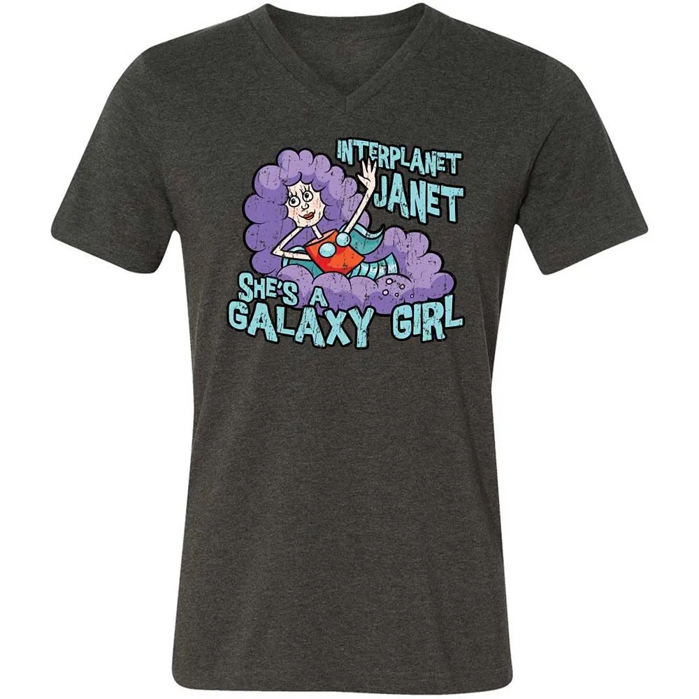 Unisex V-Neck T-Shirt - T5T3RW7Y - Dark Grey Heather - 9