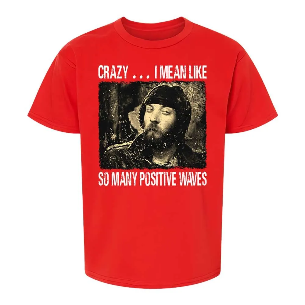Many positive waves - Red - 8