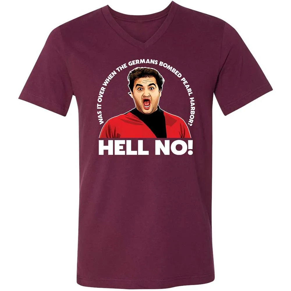 Unisex V-Neck T-Shirt - 76HWAPHS - Maroon - 8
