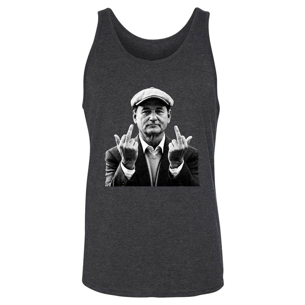 Bill Murray Middle Finger - Dark Grey Heather - 5