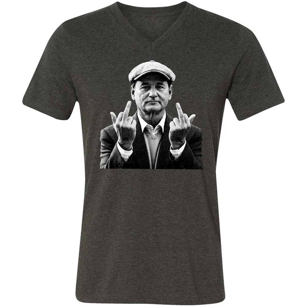Bill Murray Middle Finger - Dark Grey Heather - 9