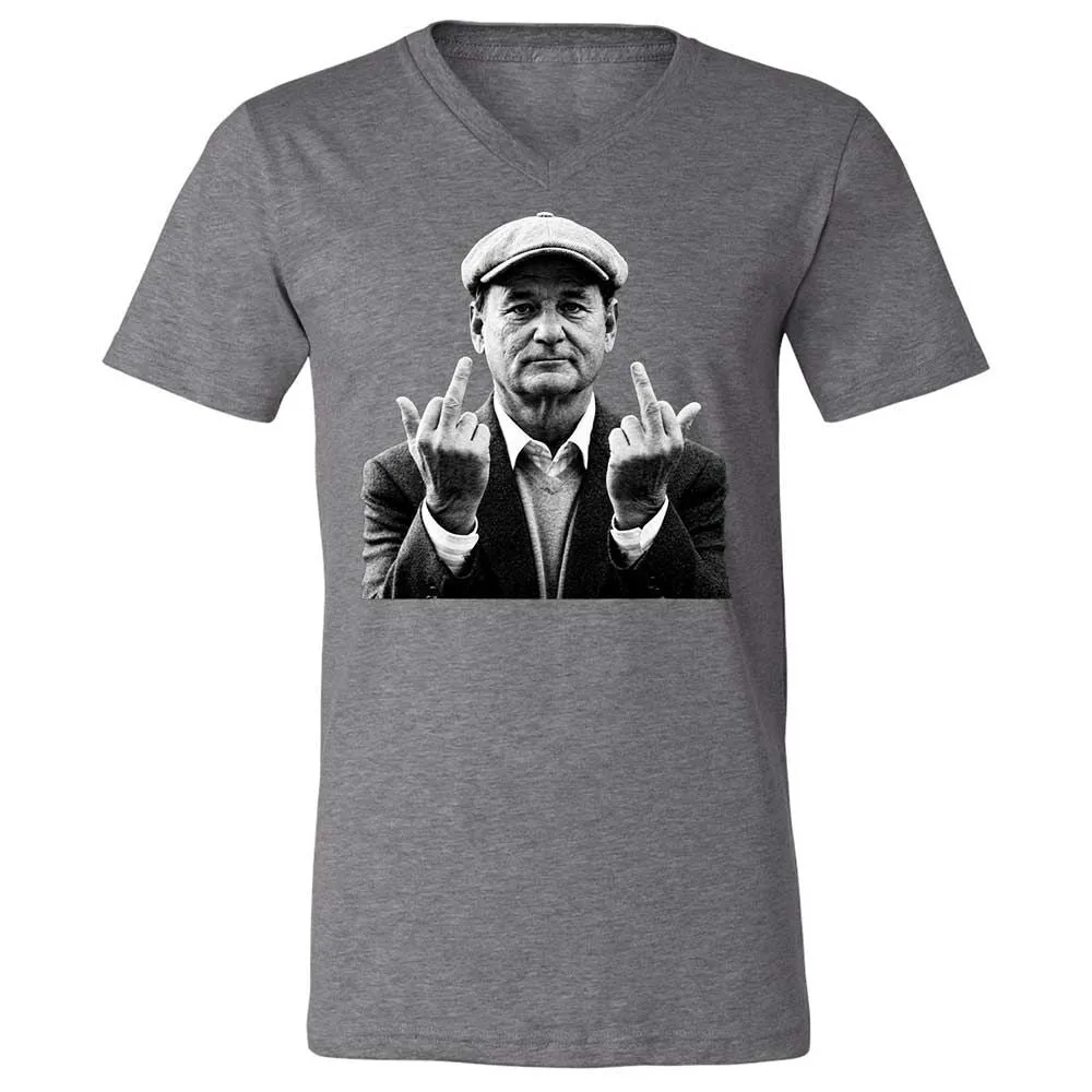 Bill Murray Middle Finger - Deep Heather - 14