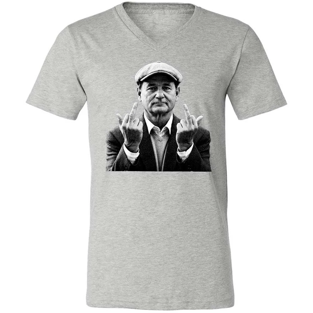 Bill Murray Middle Finger - Athletic Heather - 15