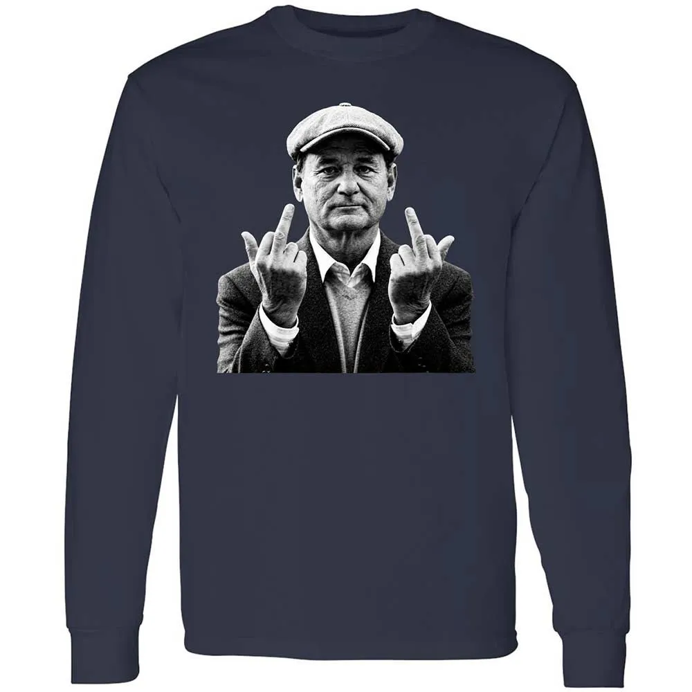 Bill Murray Middle Finger - Navy - 2
