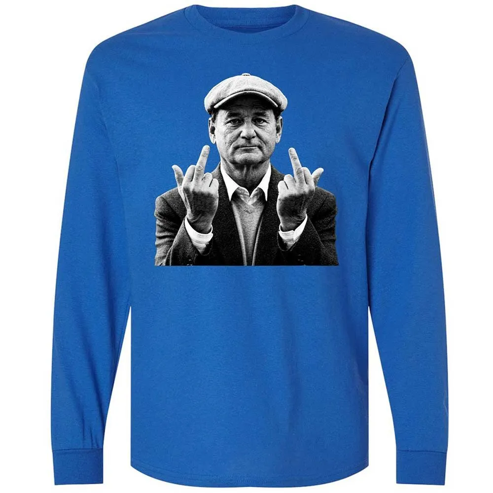 Bill Murray Middle Finger - Royal - 3