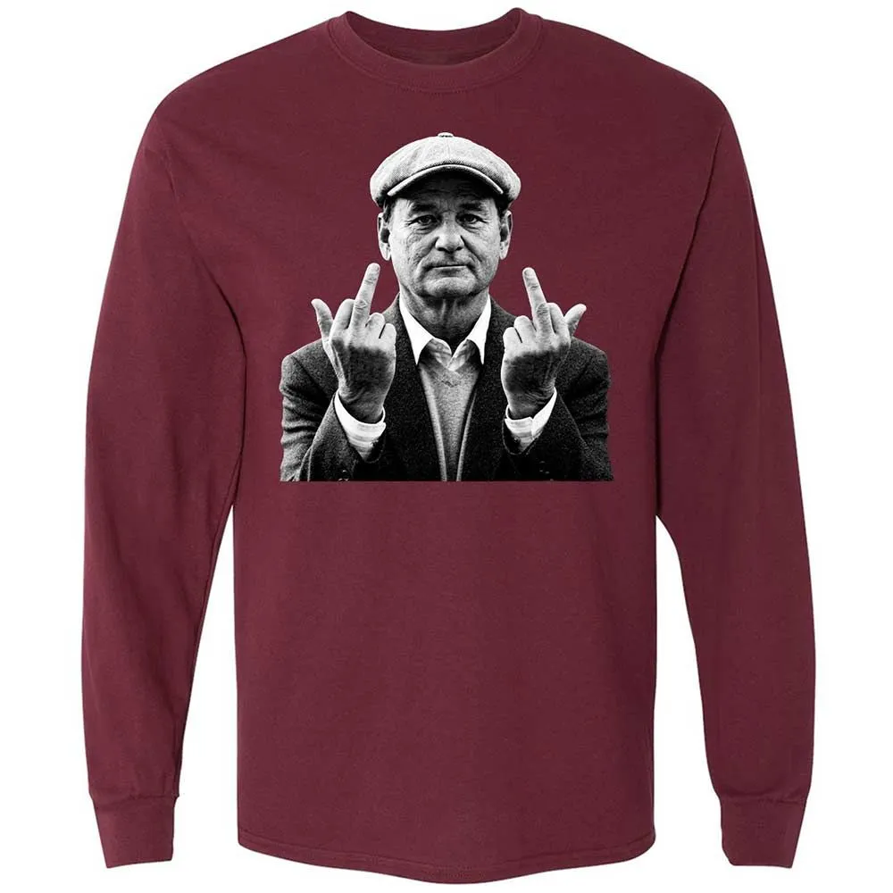 Bill Murray Middle Finger - Maroon - 6