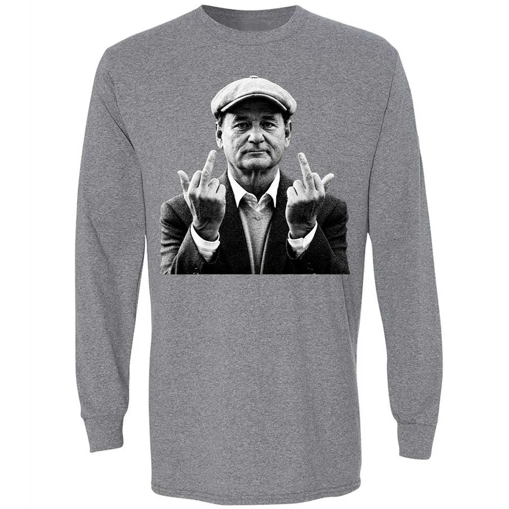 Bill Murray Middle Finger - Graphite Heather - 8