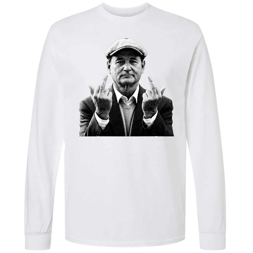 Bill Murray Middle Finger - White - 17