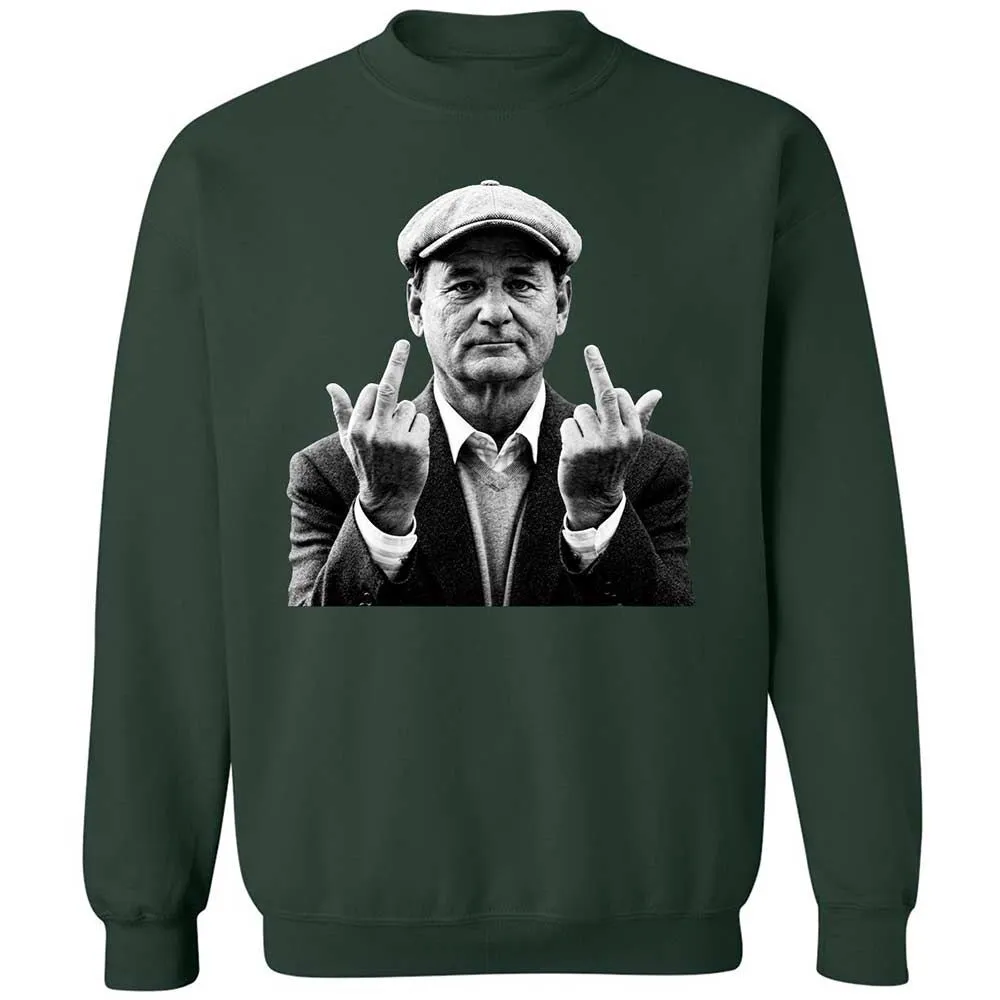 Bill Murray Middle Finger - Forest Green - 5