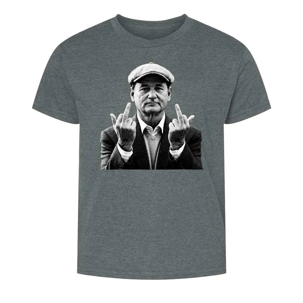 Bill Murray Middle Finger - Dark Heather - 10