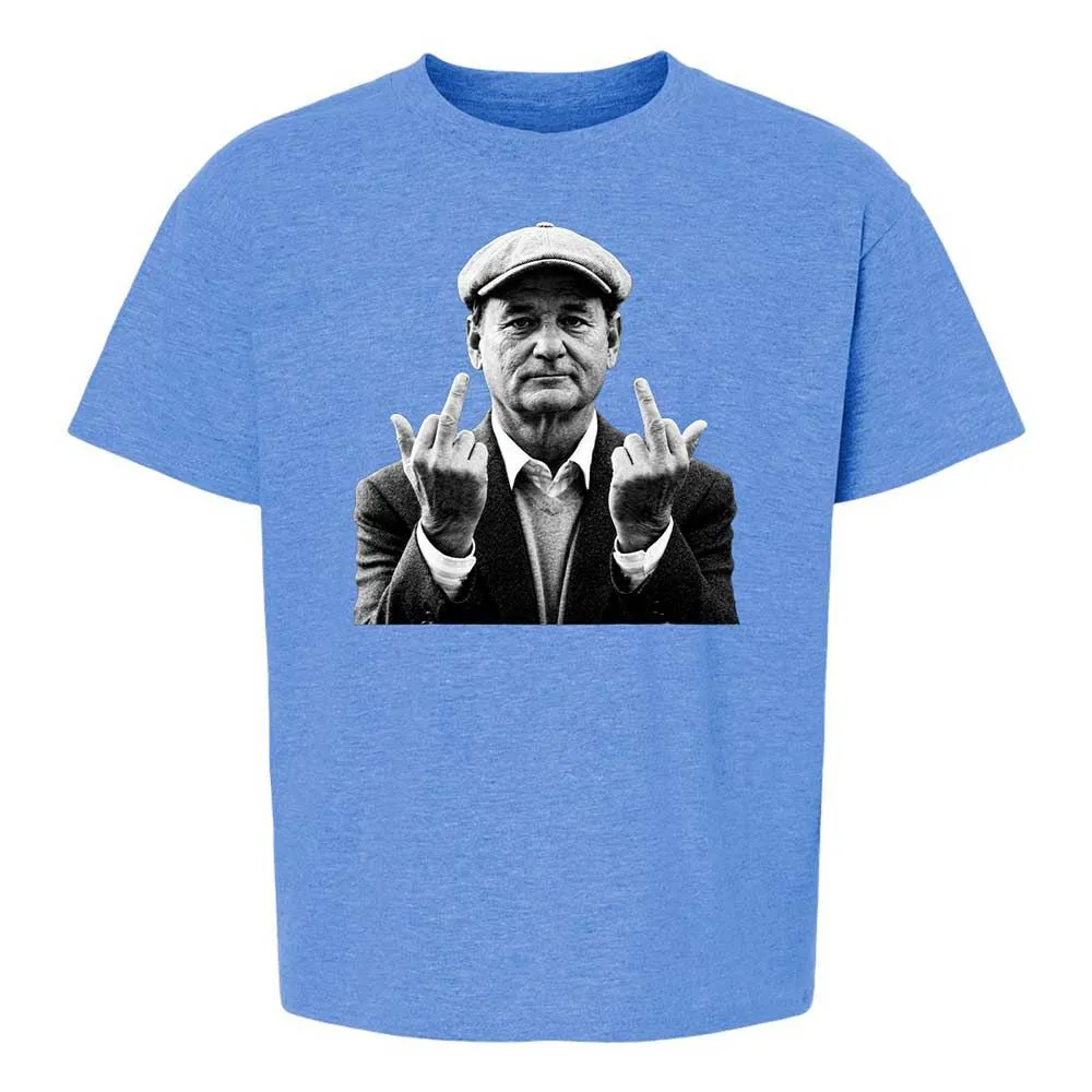 Bill Murray Middle Finger - Heather Royal - 13