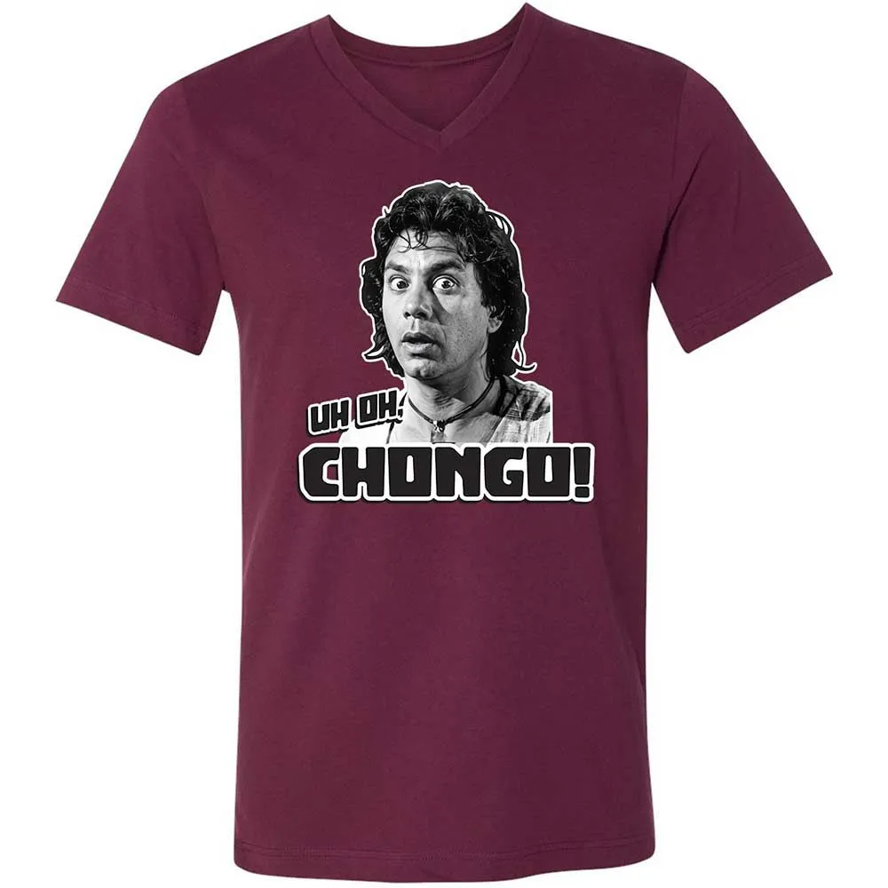 Unisex V-Neck T-Shirt - KV51UC9H - Maroon - 8