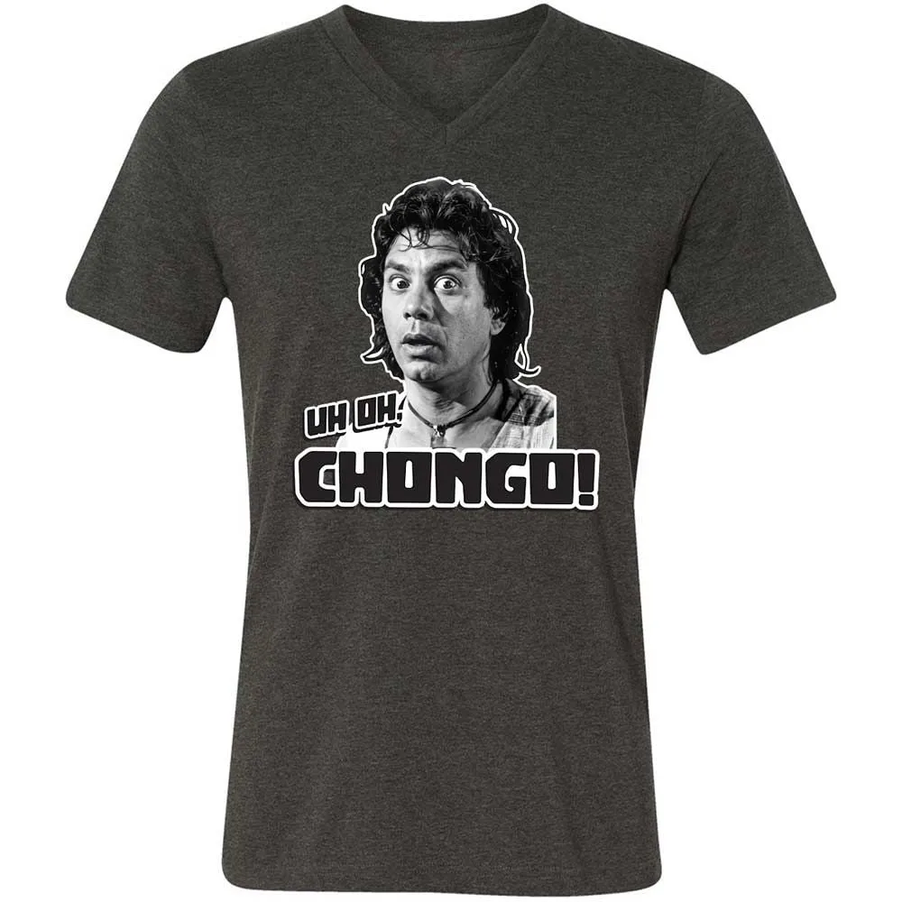 Unisex V-Neck T-Shirt - KV51UC9H - Dark Grey Heather - 9