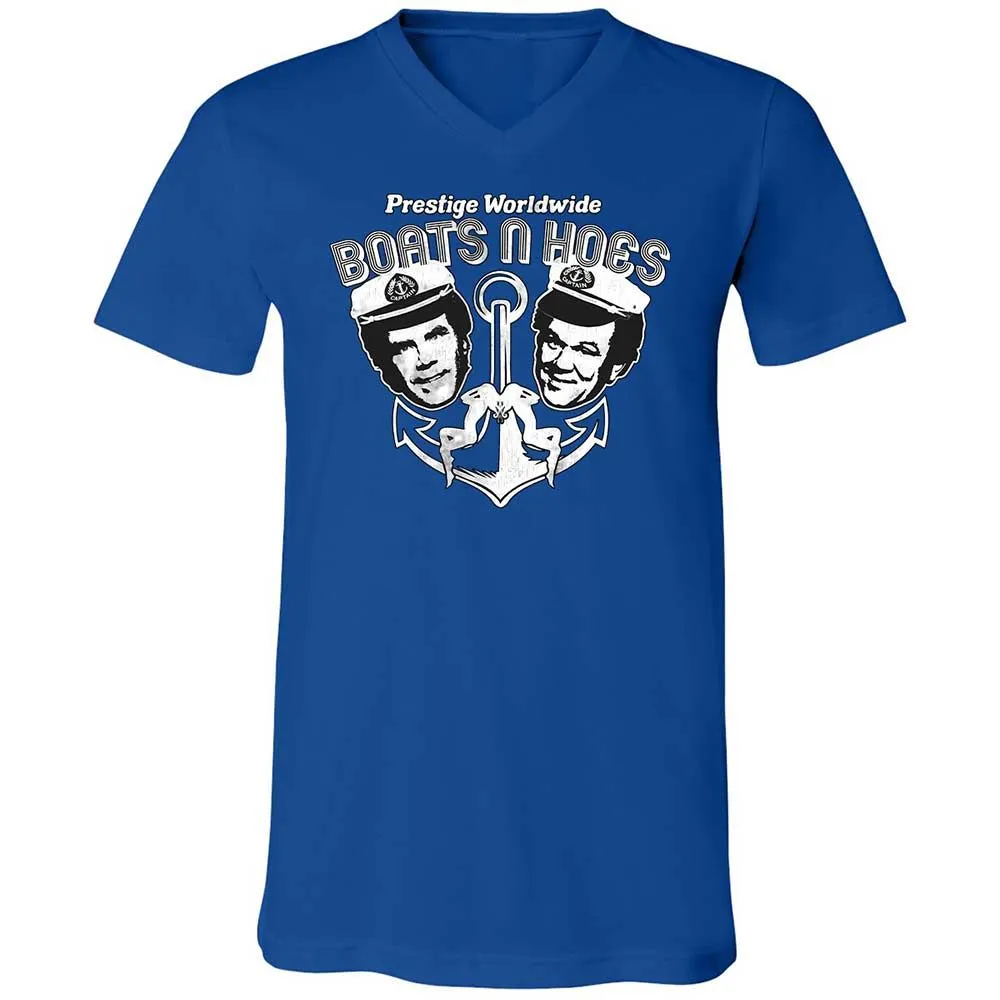 Unisex V-Neck T-Shirt - R9SCBAQ6 - True Royal - 4