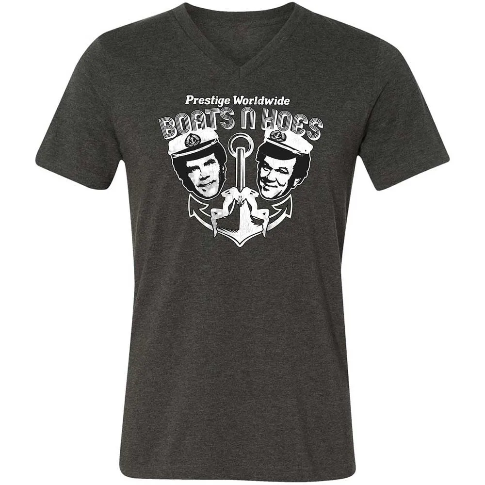 Unisex V-Neck T-Shirt - R9SCBAQ6 - Dark Grey Heather - 9