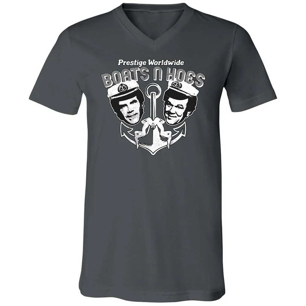 Unisex V-Neck T-Shirt - R9SCBAQ6 - Asphalt - 13