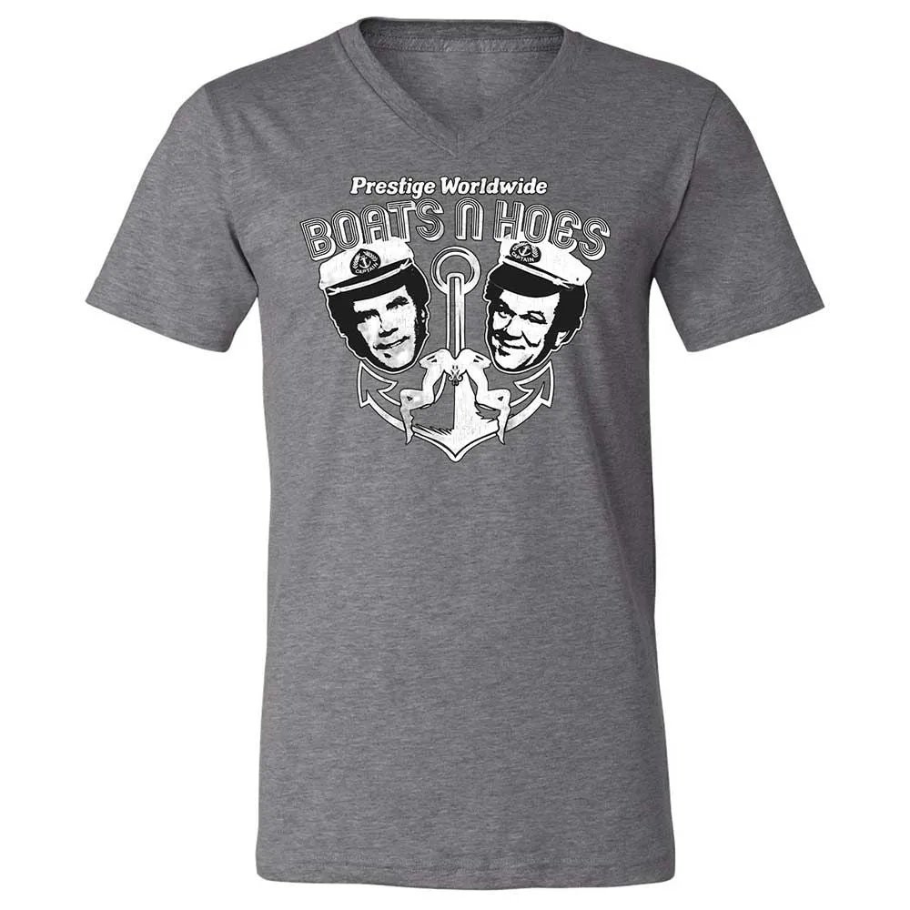 Unisex V-Neck T-Shirt - R9SCBAQ6 - Deep Heather - 14