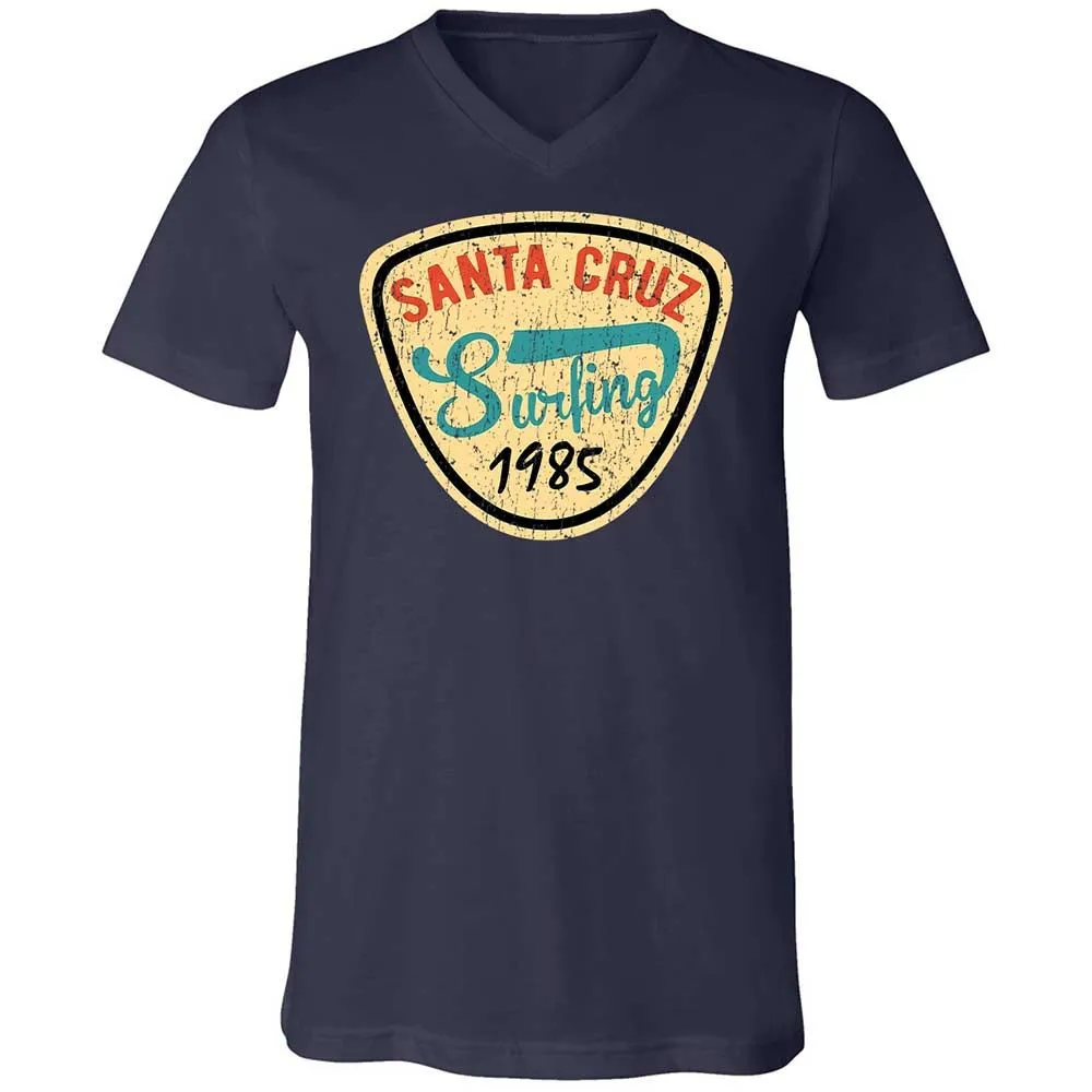 Unisex V-Neck T-Shirt - 894SF7XH - Navy - 2