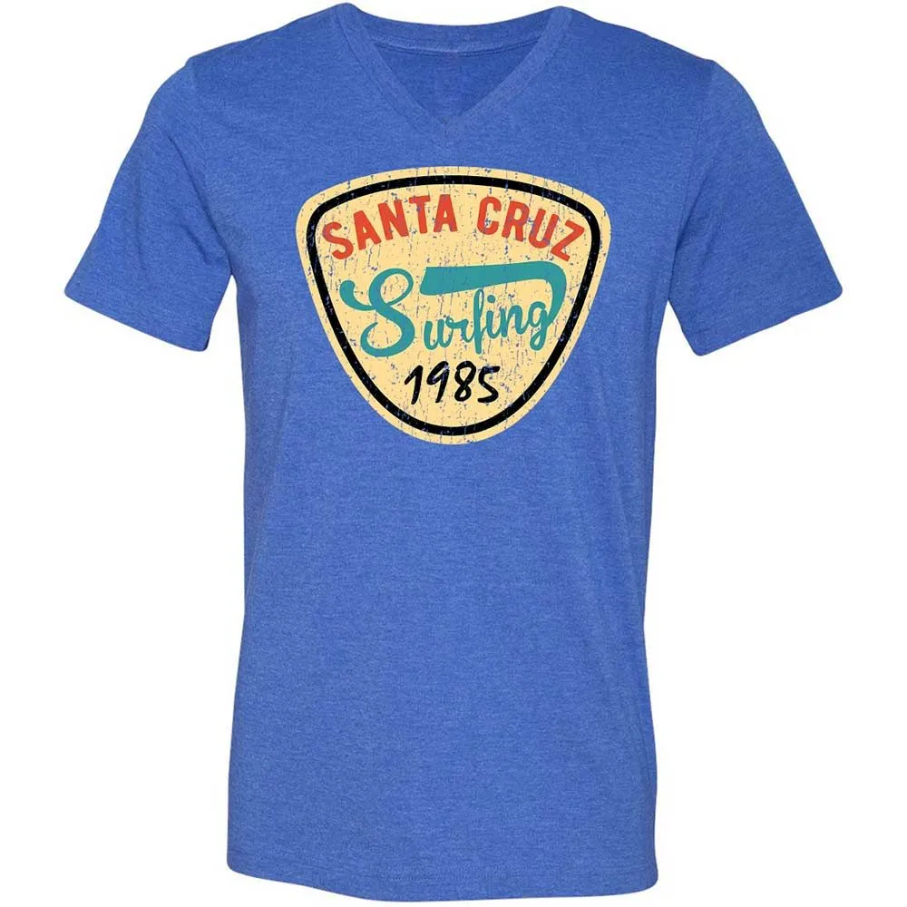 Unisex V-Neck T-Shirt - 894SF7XH - Heather True Royal - 5
