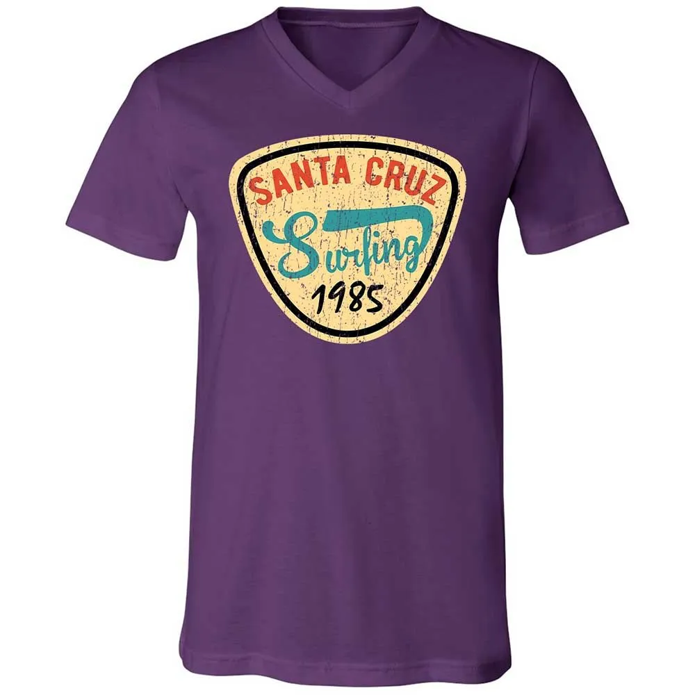 Unisex V-Neck T-Shirt - 894SF7XH - Team Purple - 10