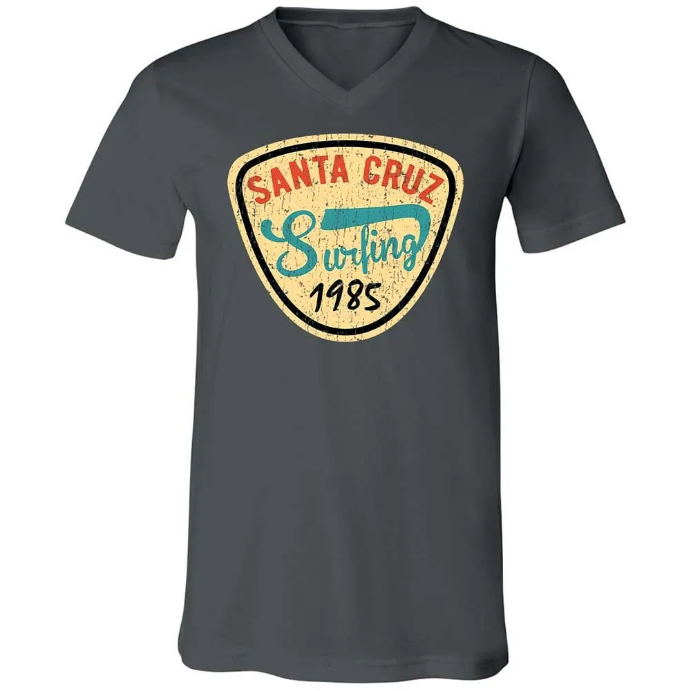 Unisex V-Neck T-Shirt - 894SF7XH - Asphalt - 13