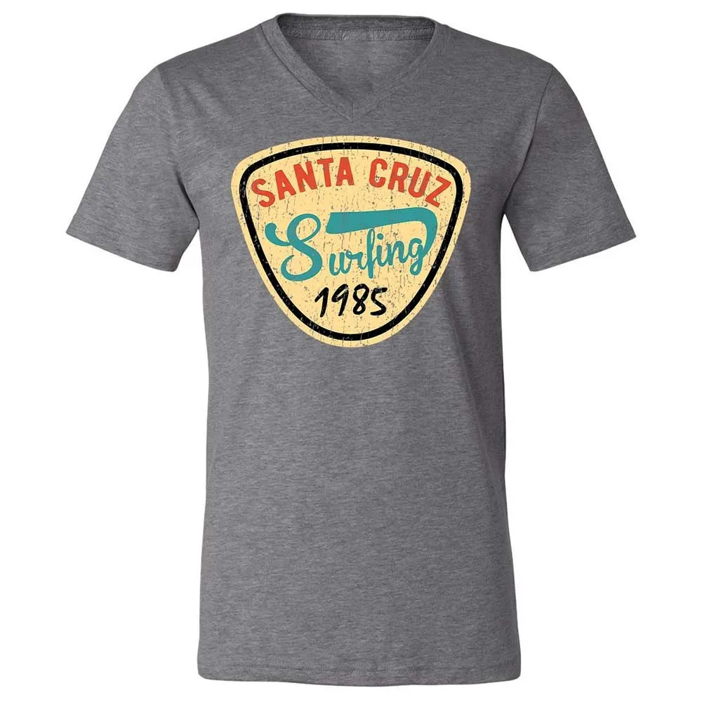 Unisex V-Neck T-Shirt - 894SF7XH - Deep Heather - 14