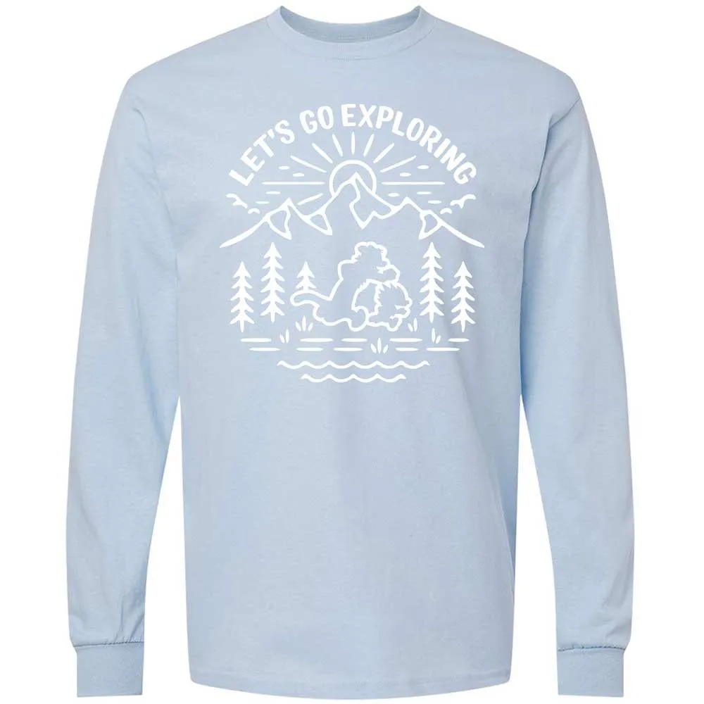 Long Sleeve T-Shirt - GAJEBL5Z - Light Blue - 18