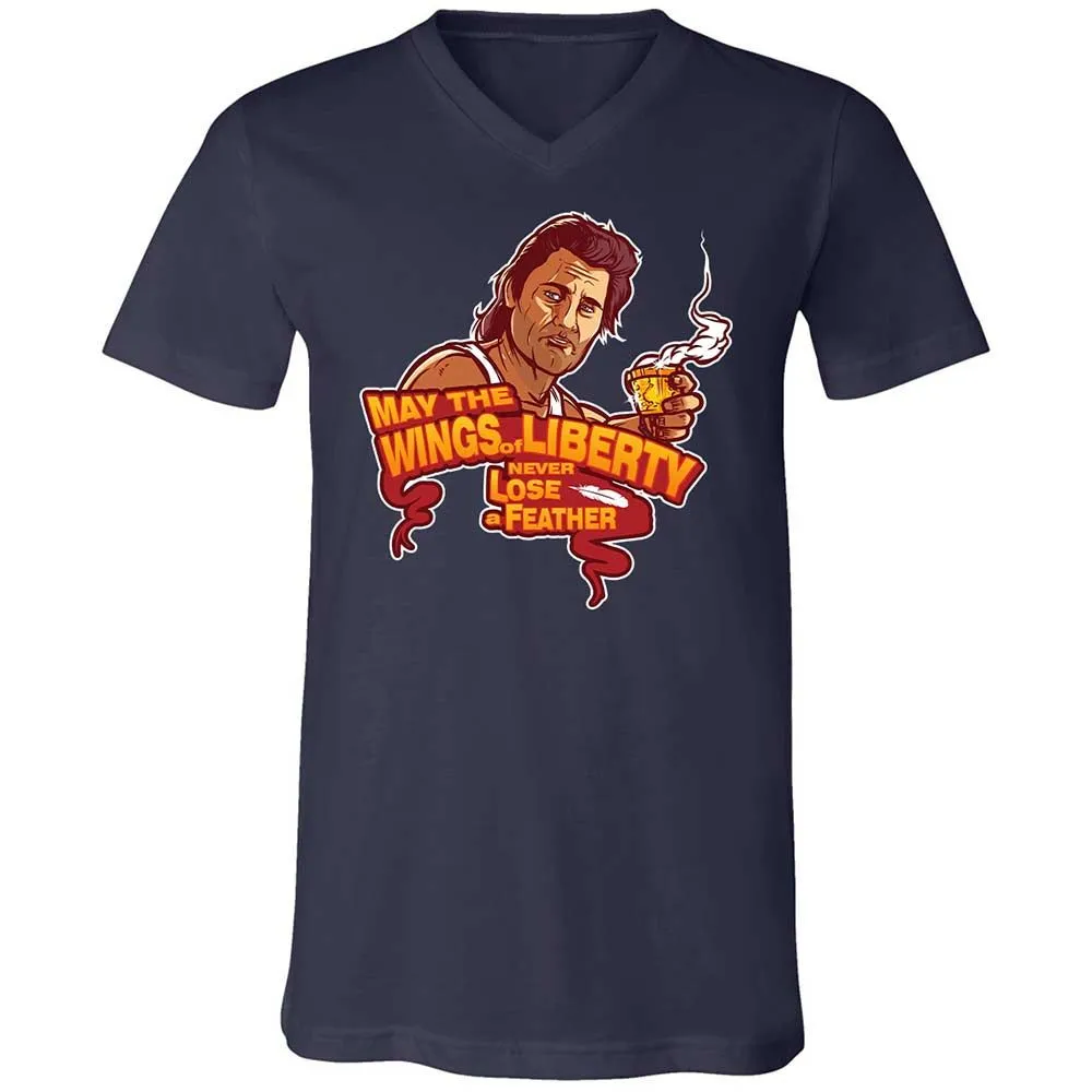 Unisex V-Neck T-Shirt - MK7QBGEW - Navy - 2