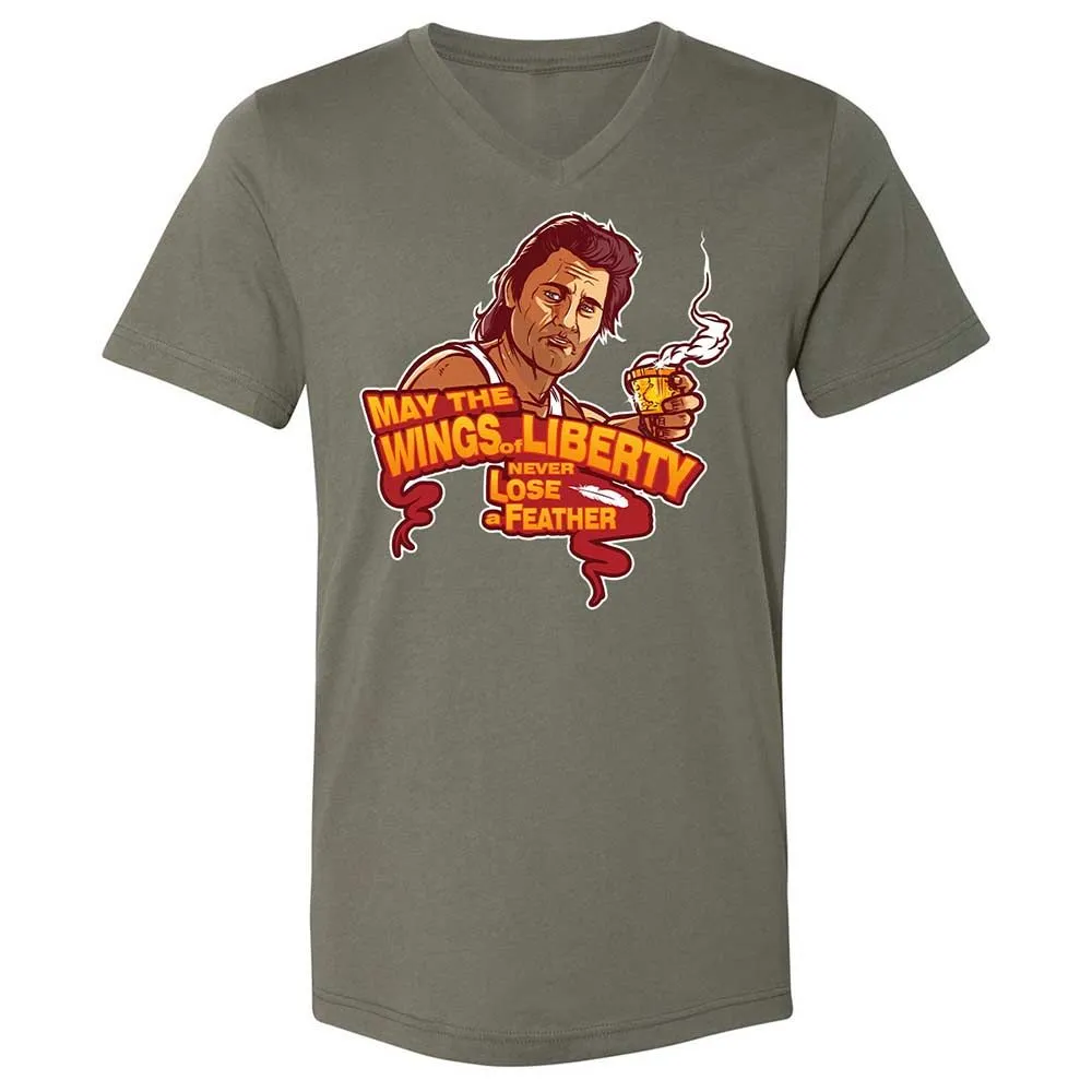 Unisex V-Neck T-Shirt - MK7QBGEW - Military Green - 11