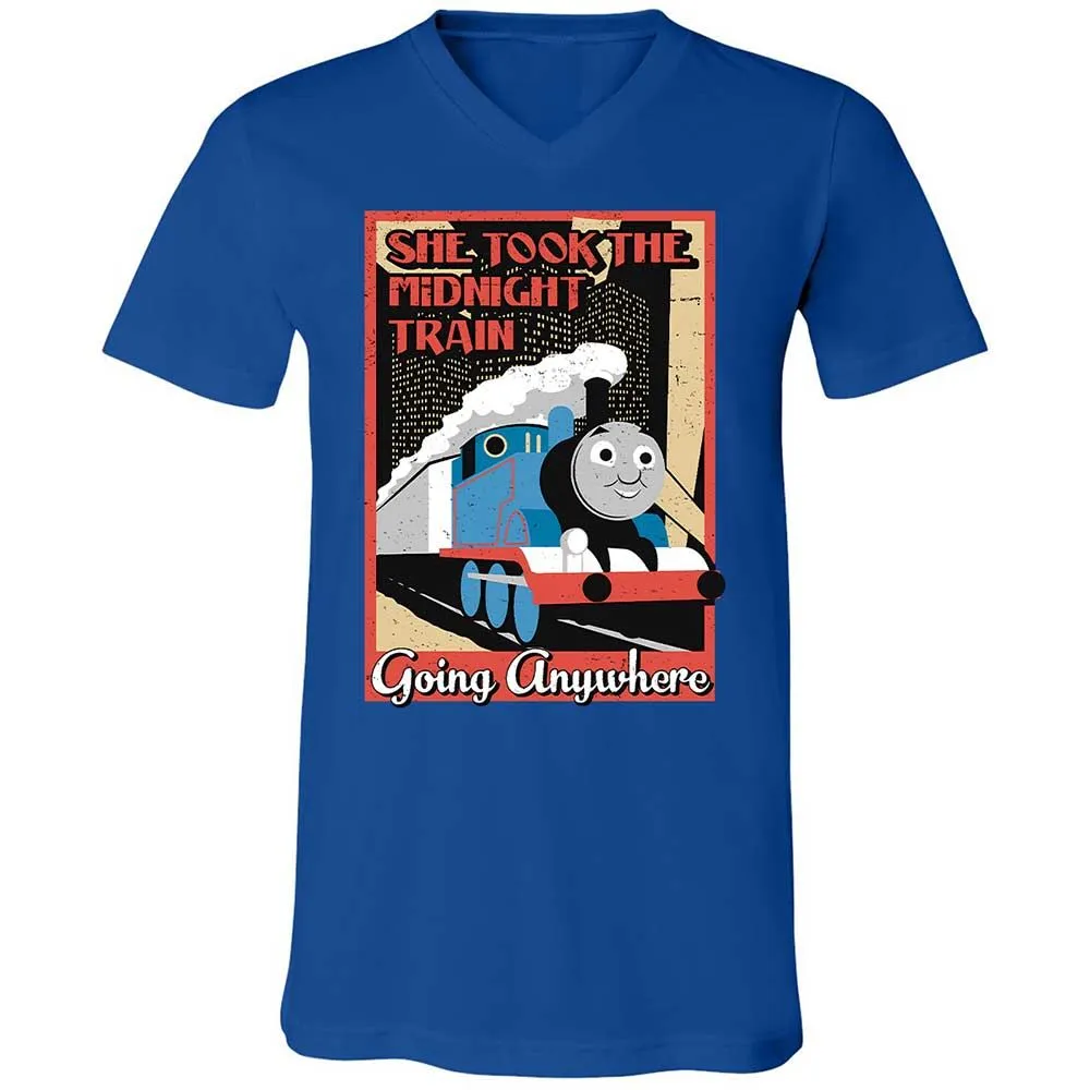 Unisex V-Neck T-Shirt - 4FNZSVWU - True Royal - 4