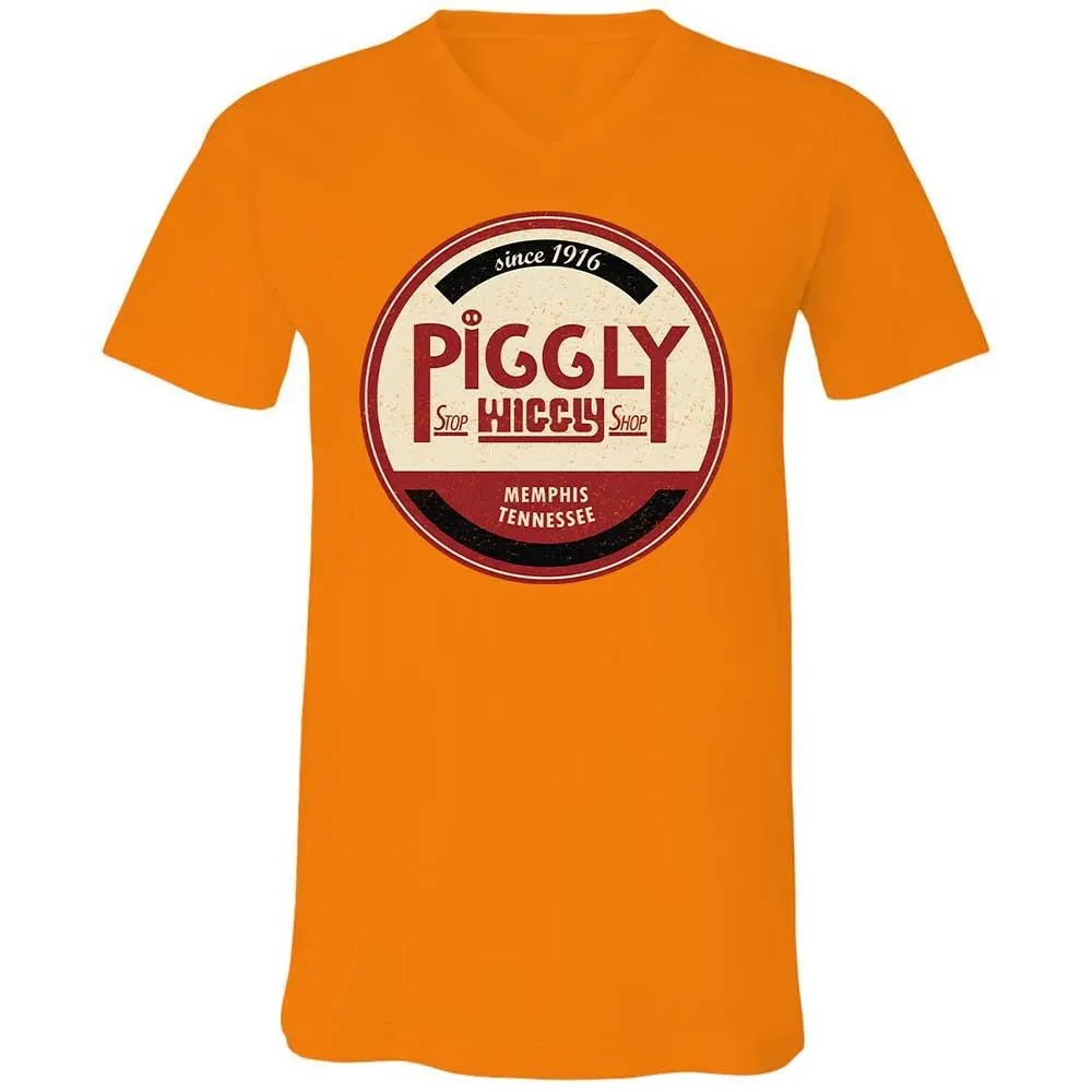 Unisex V-Neck T-Shirt - D22QG6GA - Orange - 12