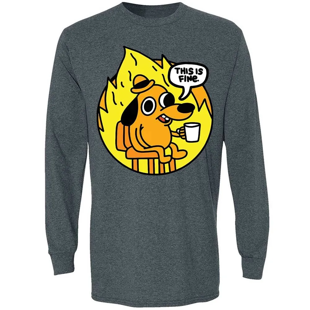 This is Fine - Dark Heather - 15