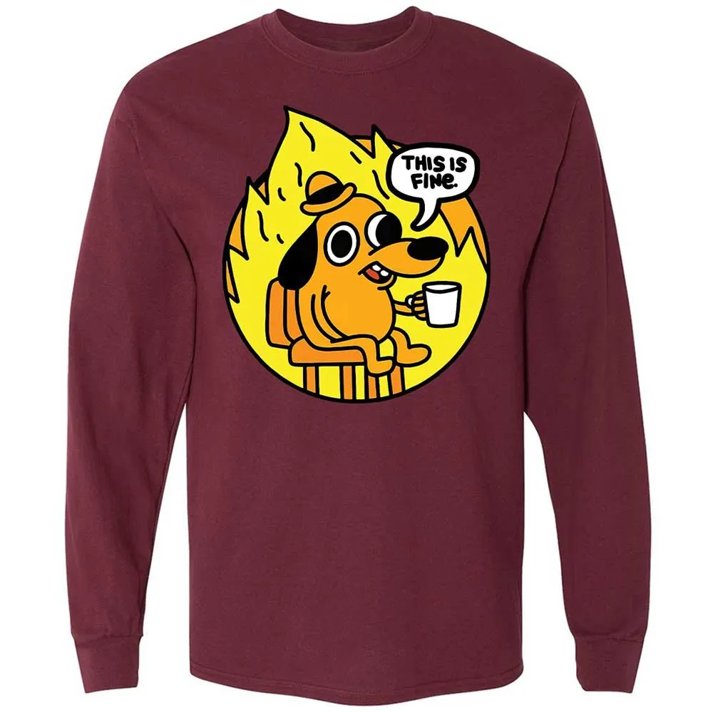 This is Fine - Maroon - 16
