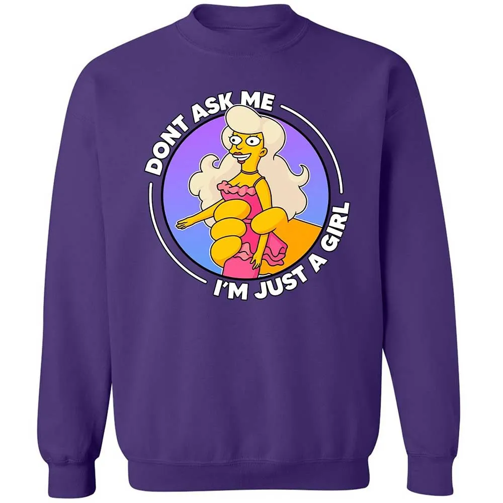 Don't Ask Me I'm Just A Girl - Purple - 10