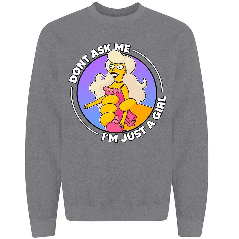 Don't Ask Me I'm Just A Girl - Graphite Heather - 19