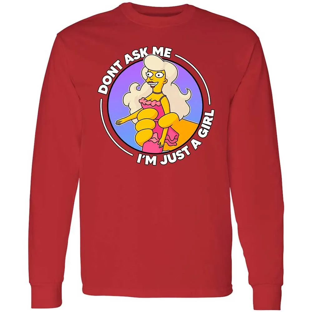 Don't Ask Me I'm Just A Girl - Red - 8
