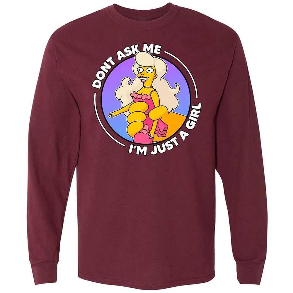 Don't Ask Me I'm Just A Girl - Maroon - 16