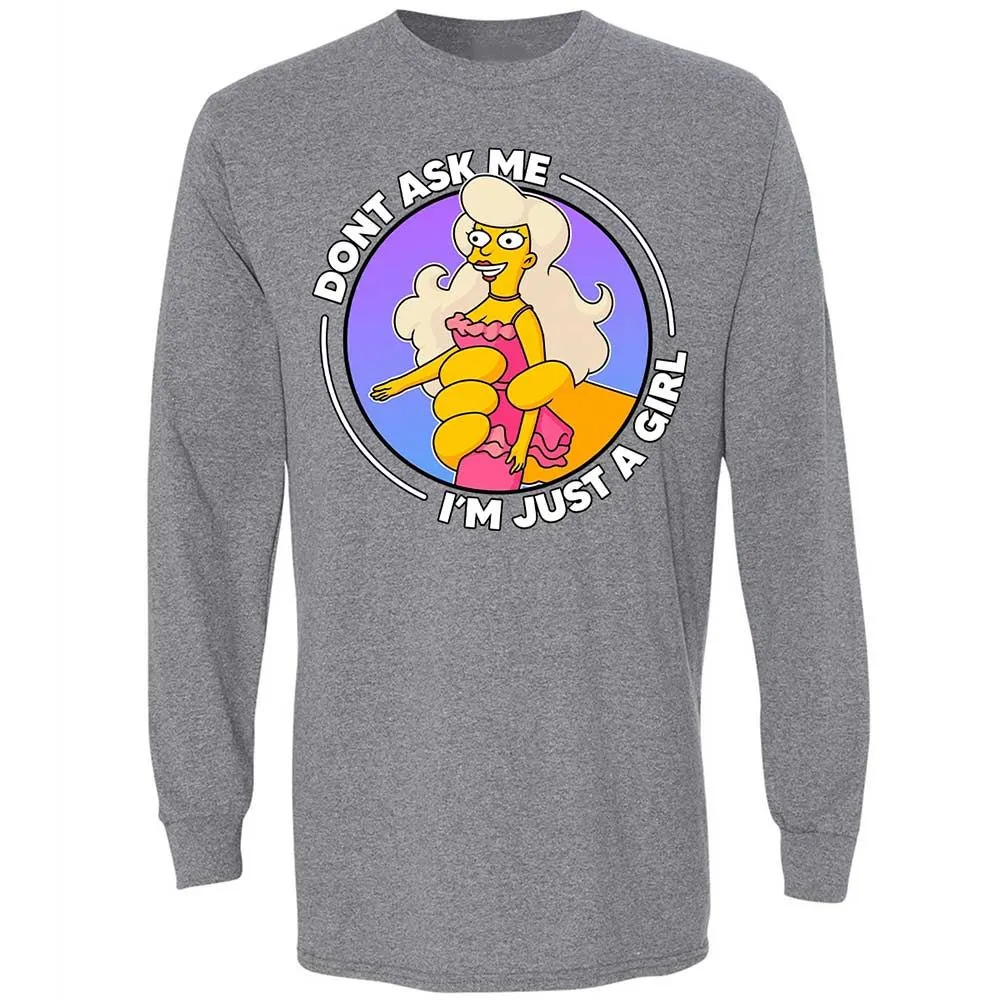 Don't Ask Me I'm Just A Girl - Graphite Heather - 18